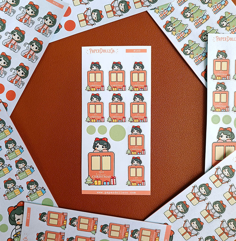 Countdown | PaperDollzCo Planner | Activity Stickers | f163