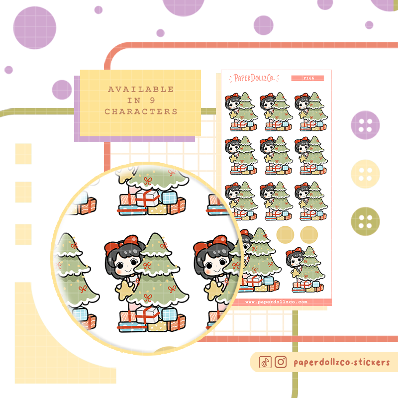 Christmas | PaperDollzCo Planner | Activity Stickers | f166