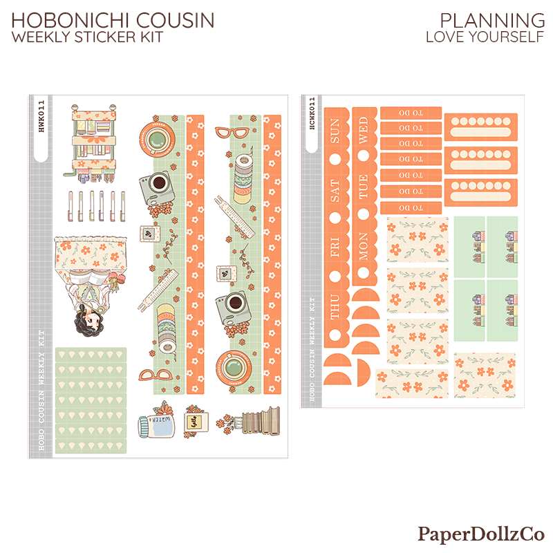Planning ( Love Yourself ) Hobonichi Cousin Weekly Kit - hcwk011