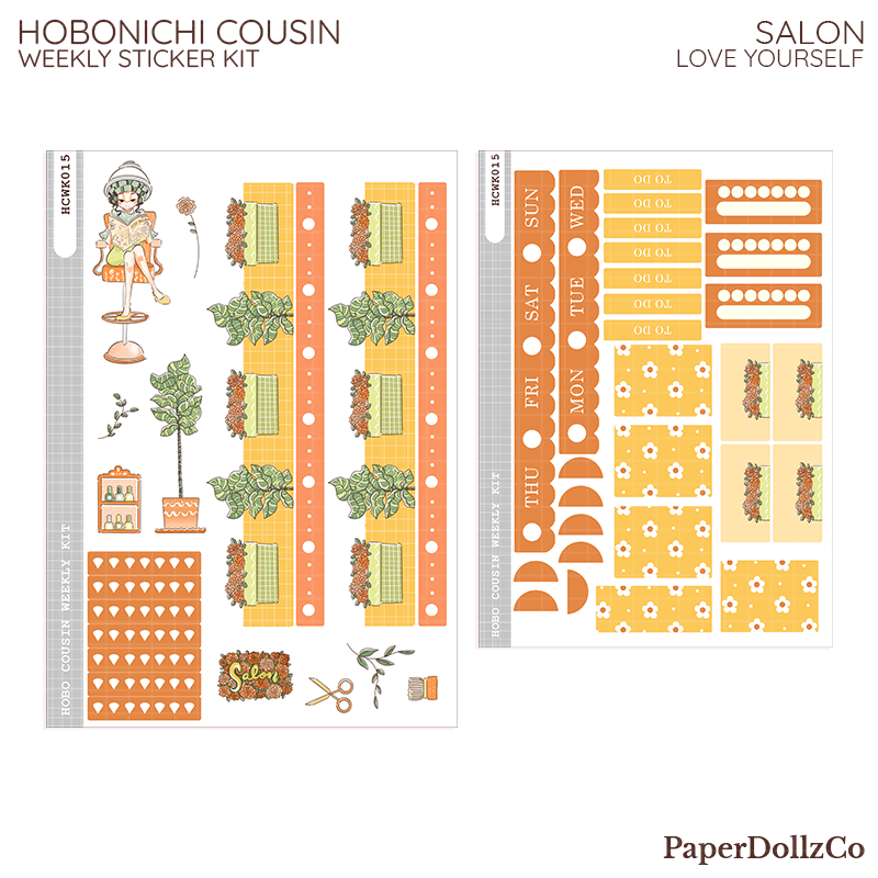 Salon ( Love Yourself ) Hobonichi Cousin Weekly Kit - hcwk015