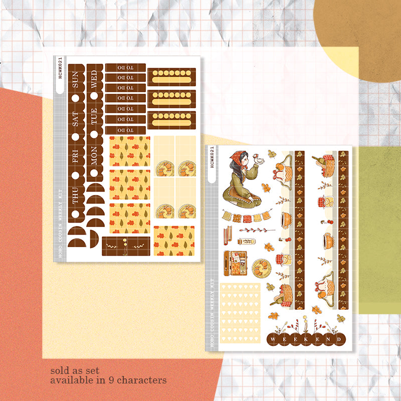 Pekin ( Birds of Autumn ) Hobonichi Cousin Weekly Kit - hcwk021