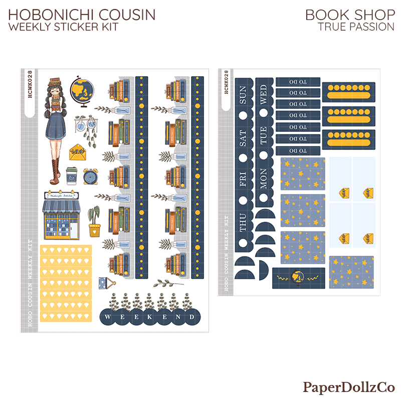 Book Shop ( True Passion ) Hobonichi Cousin Weekly Kit - hcwk028