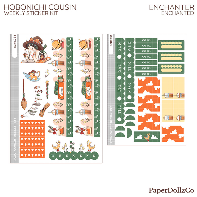 Enchanter ( Enchanted ) Hobonichi Cousin Weekly Kit - hcwk031