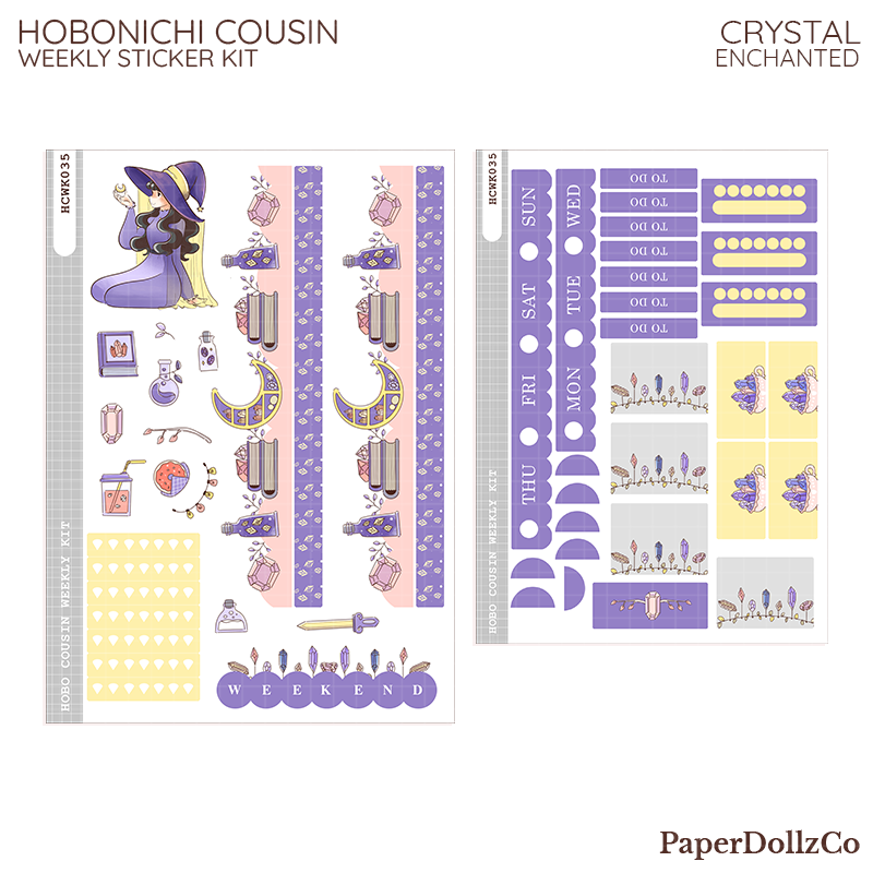 Crystal ( Enchanted ) Hobonichi Cousin Weekly Kit - hcwk035