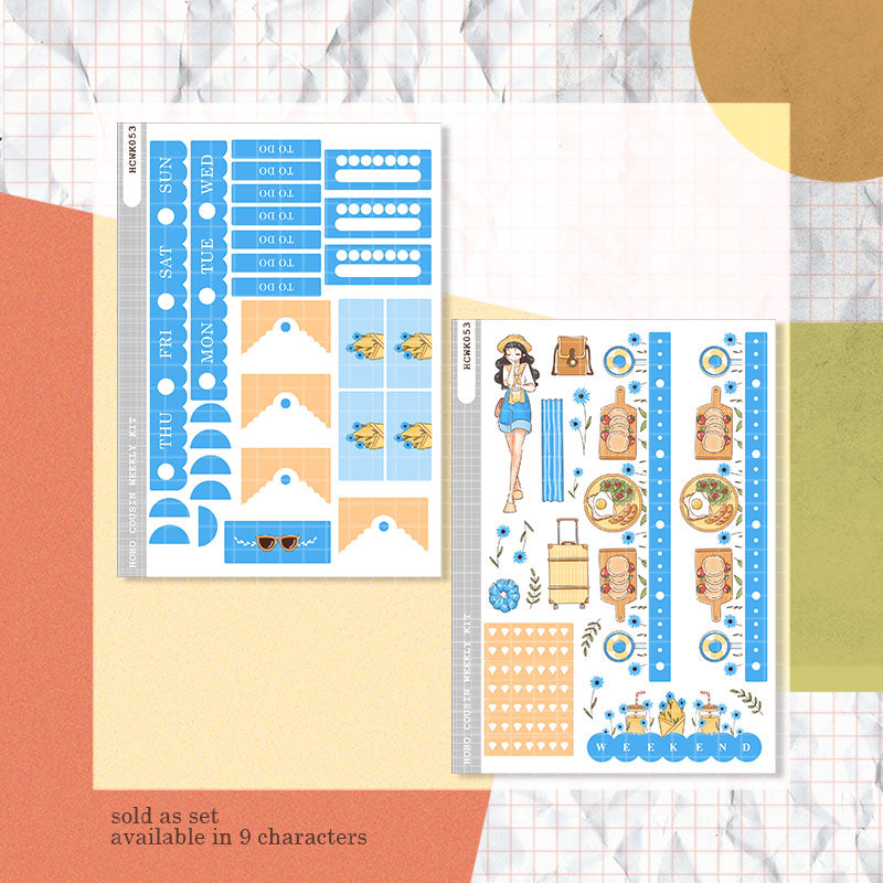 Travel Girl Story of Us Hobonichi Cousin Weekly Kit - hcwk053