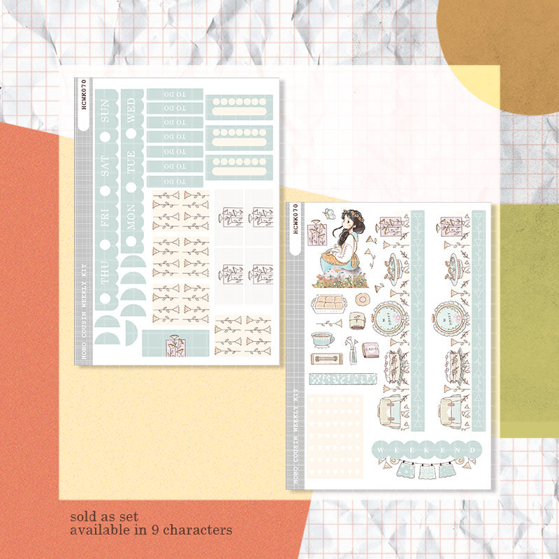 Happy Spring Blossoming Hobonichi Cousin Weekly Kit - hcwk070