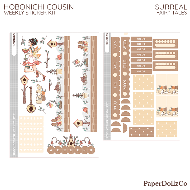 Surreal Fairy Tales Hobonichi Cousin Weekly Kit - hcwk083