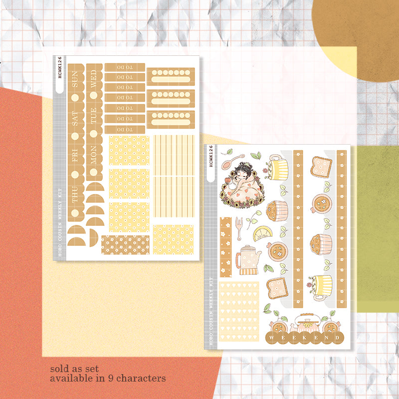 Breakfast | Reclaiming My Radiance | Hobonichi Cousin Weekly Kit - hcwk126