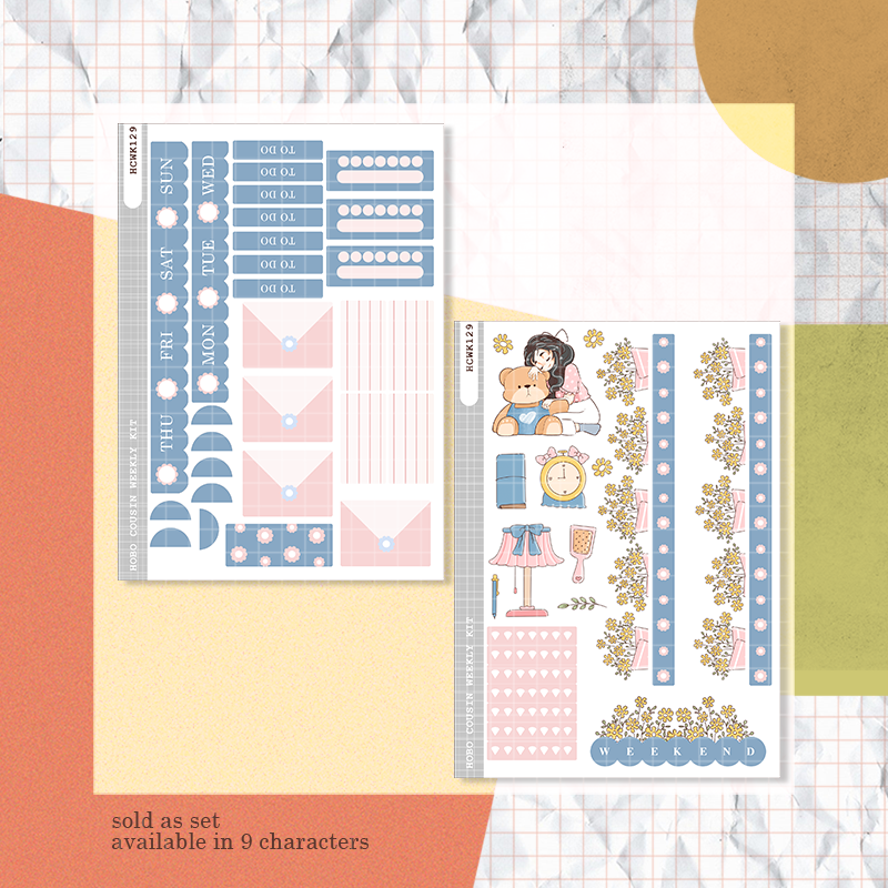 Rosa | Midnight Dreamcatcher | Hobonichi Cousin Weekly Kit - hcwk129