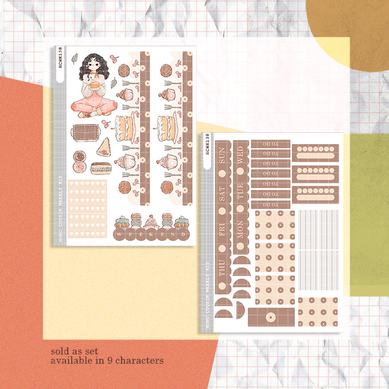 Dessert | Cozy Harvest | Hobonichi Cousin Weekly Kit | hcwk138