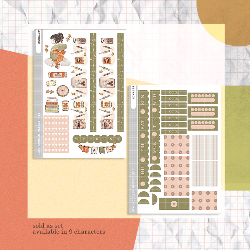 Snack | Cozy Harvest | Hobonichi Cousin Weekly Kit | hcwk139