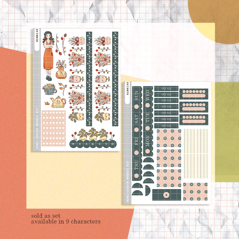 Gardener | Cozy Harvest | Hobonichi Cousin Weekly Kit | hcwk140