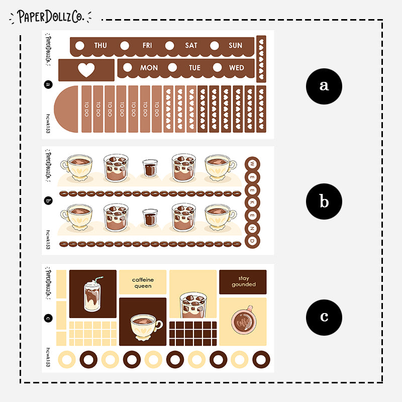 The Breakfast Club | Coffee | Hobonichi Cousin Weekly Kit | hcwk153