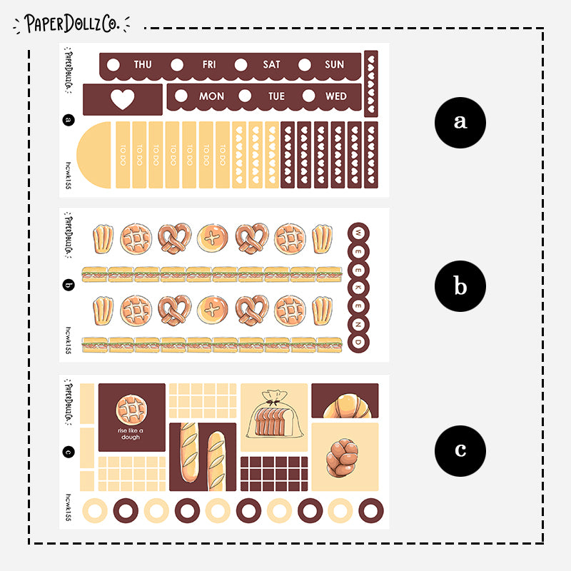 The Breakfast Club | Bread | Hobonichi Cousin Weekly Kit | hcwk155