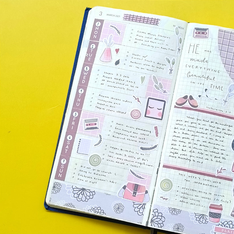 Plaid | Sailor Bloom | Spring Collections Sticker | C192