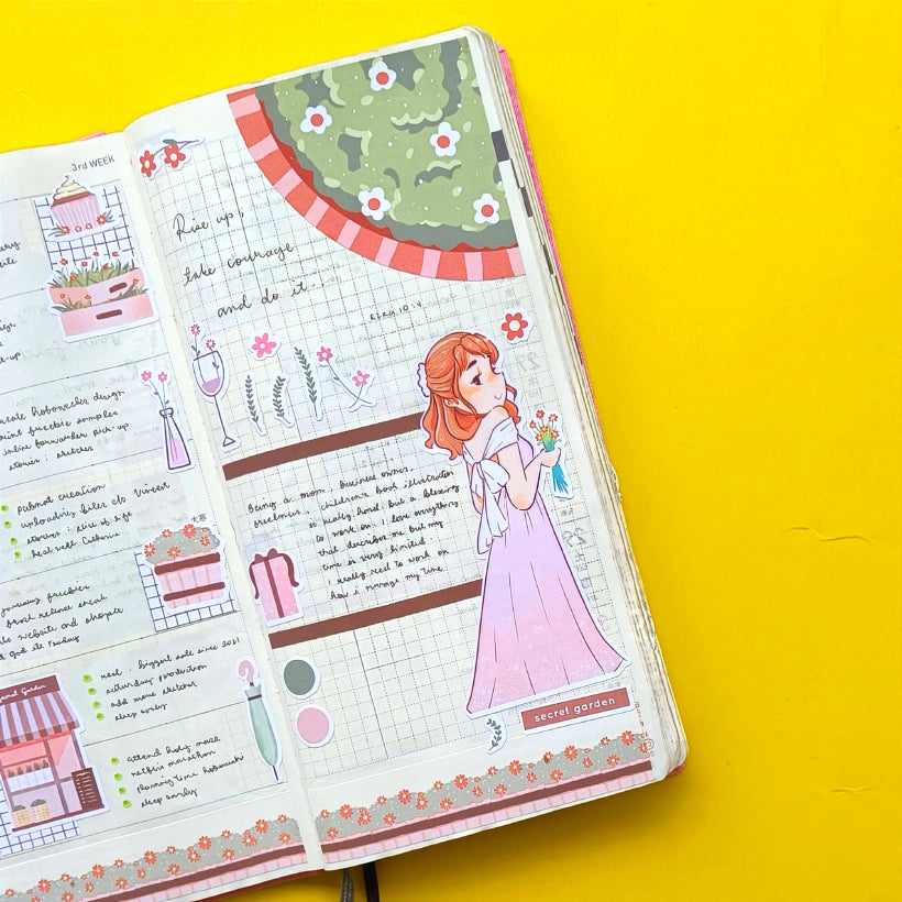 Secret Garden | Shades of Pink | Collections Stickers | C252