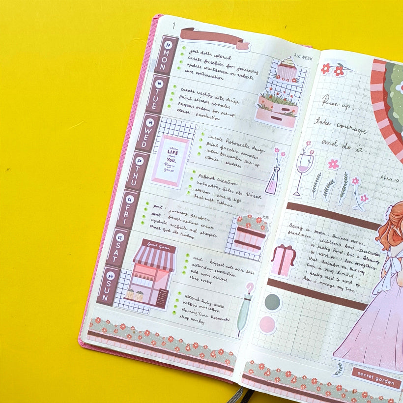 Secret Garden | Shades of Pink | Collections Stickers | C252