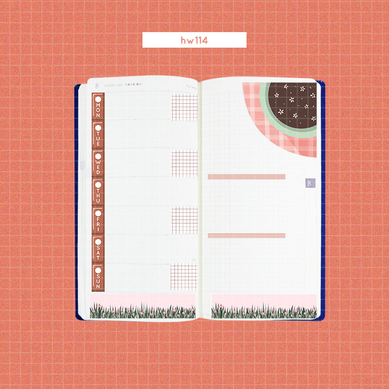 Shades of Pink | Hobonichi Kit for Hobonichi Weeks | -hw114