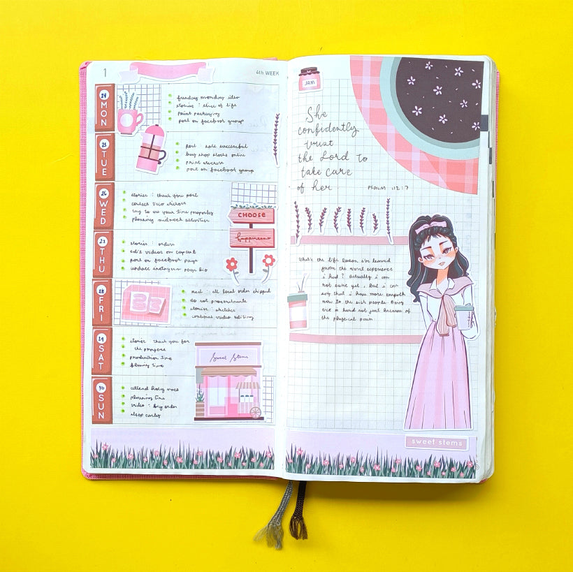 Sweet Stems | Shades of Pink | Collections Stickers | C253