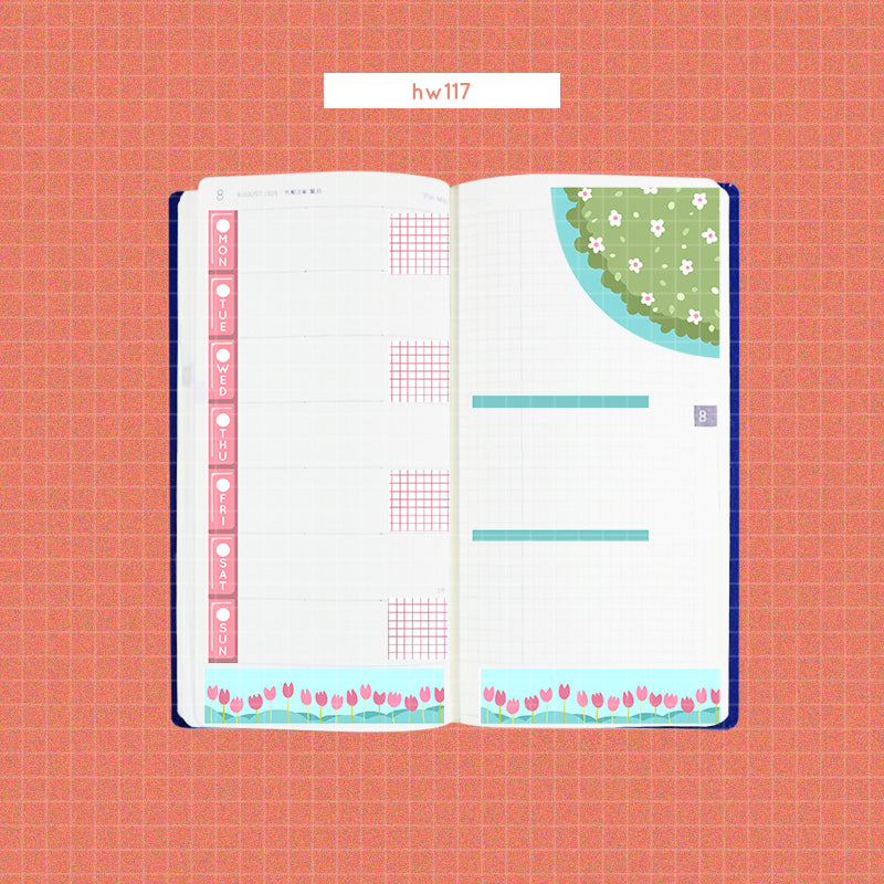 Shades of Pink | Hobonichi Kit for Hobonichi Weeks | -hw117