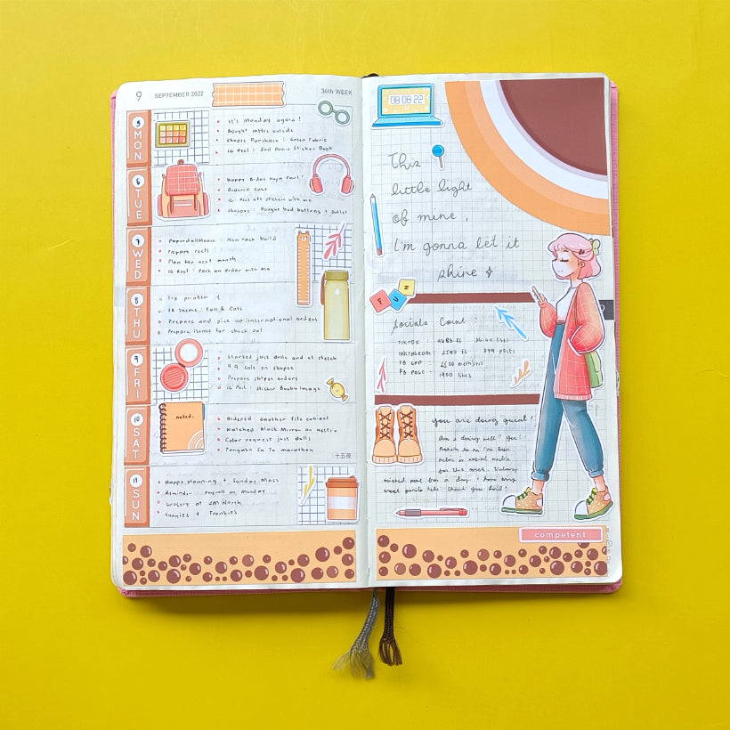 Competent Student School Is Cool Collections Paperdollzco Planner Stickers | C268