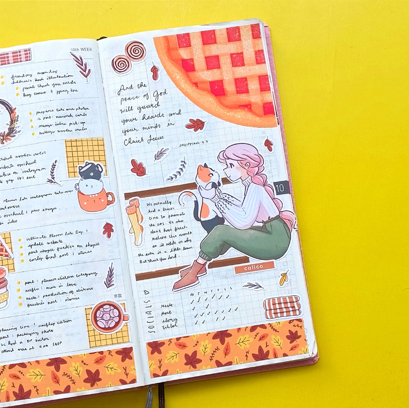 Calico Cat | Autumn Purrfection | Collections Stickers | C272
