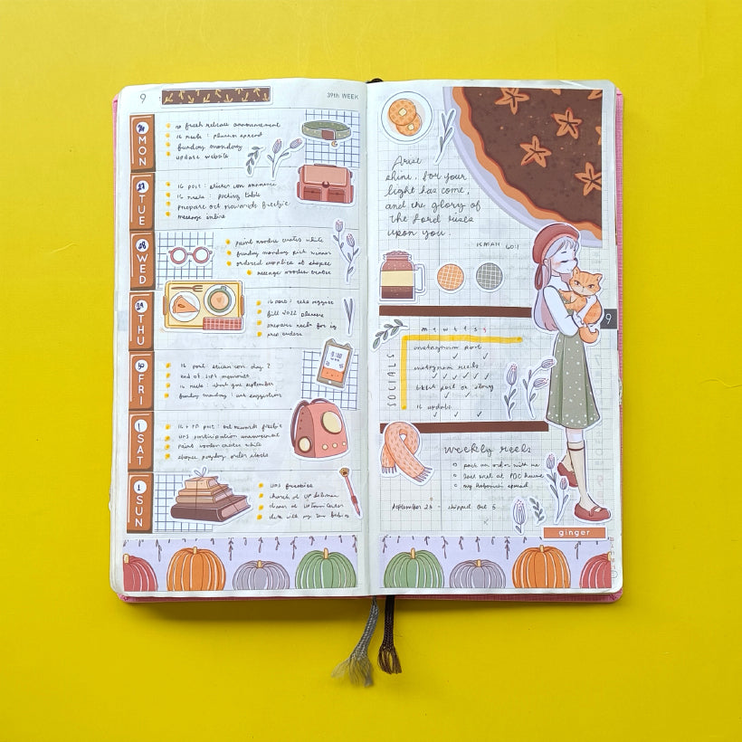 Ginger Cat | Autumn Purrfection | Collections Stickers | C275