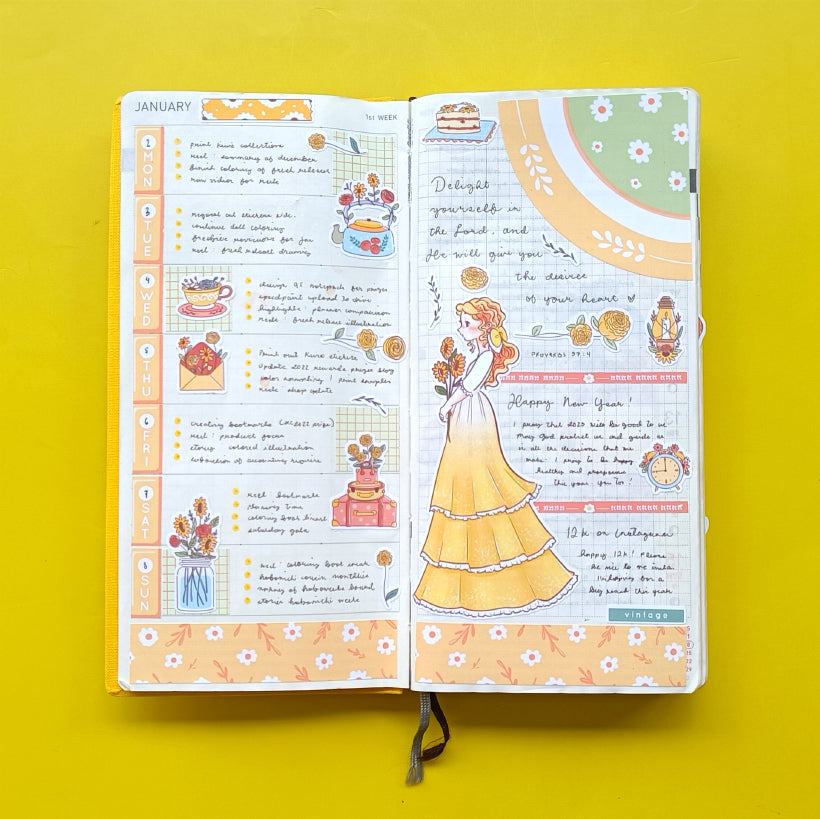 Vintage | The Pretty Petal | Collections Stickers | C299