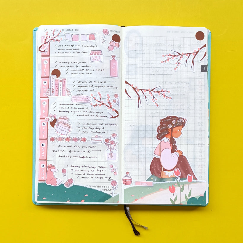 Blossoming | Kit for Hobonichi Weeks | -hw210