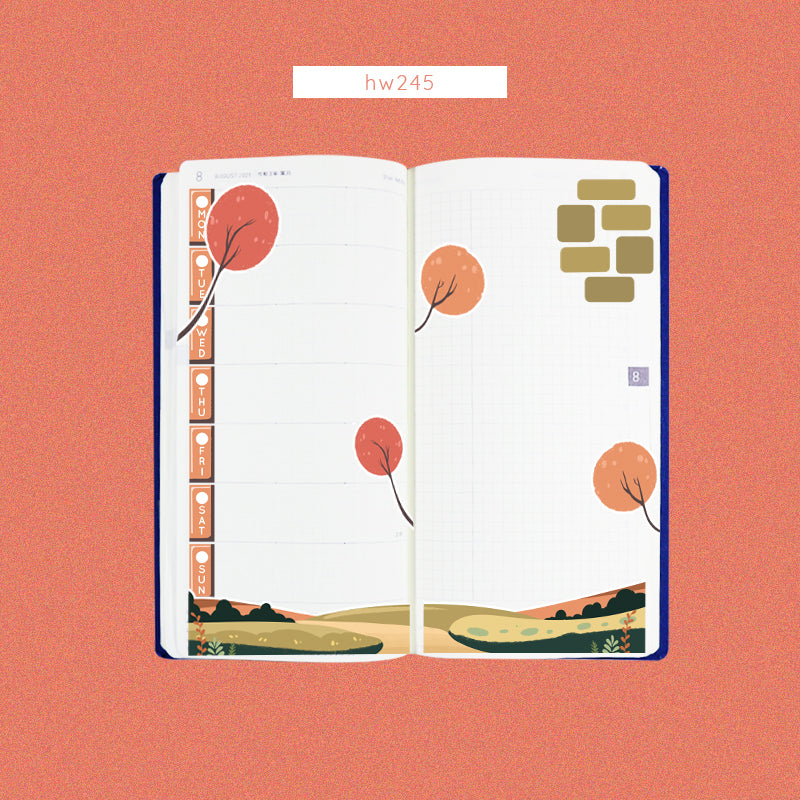 Fabulous Fall | Hobonichi Kit for Hobonichi Weeks | -hw245