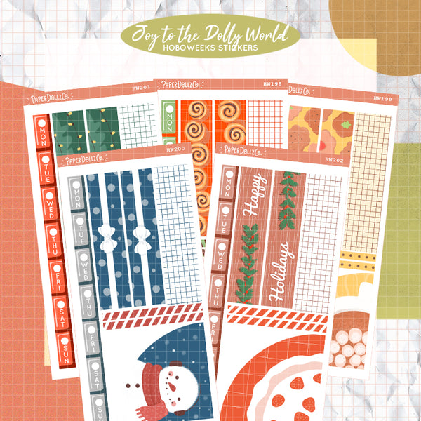 Joy to the Dolly World Kits for Hobonichi Weeks