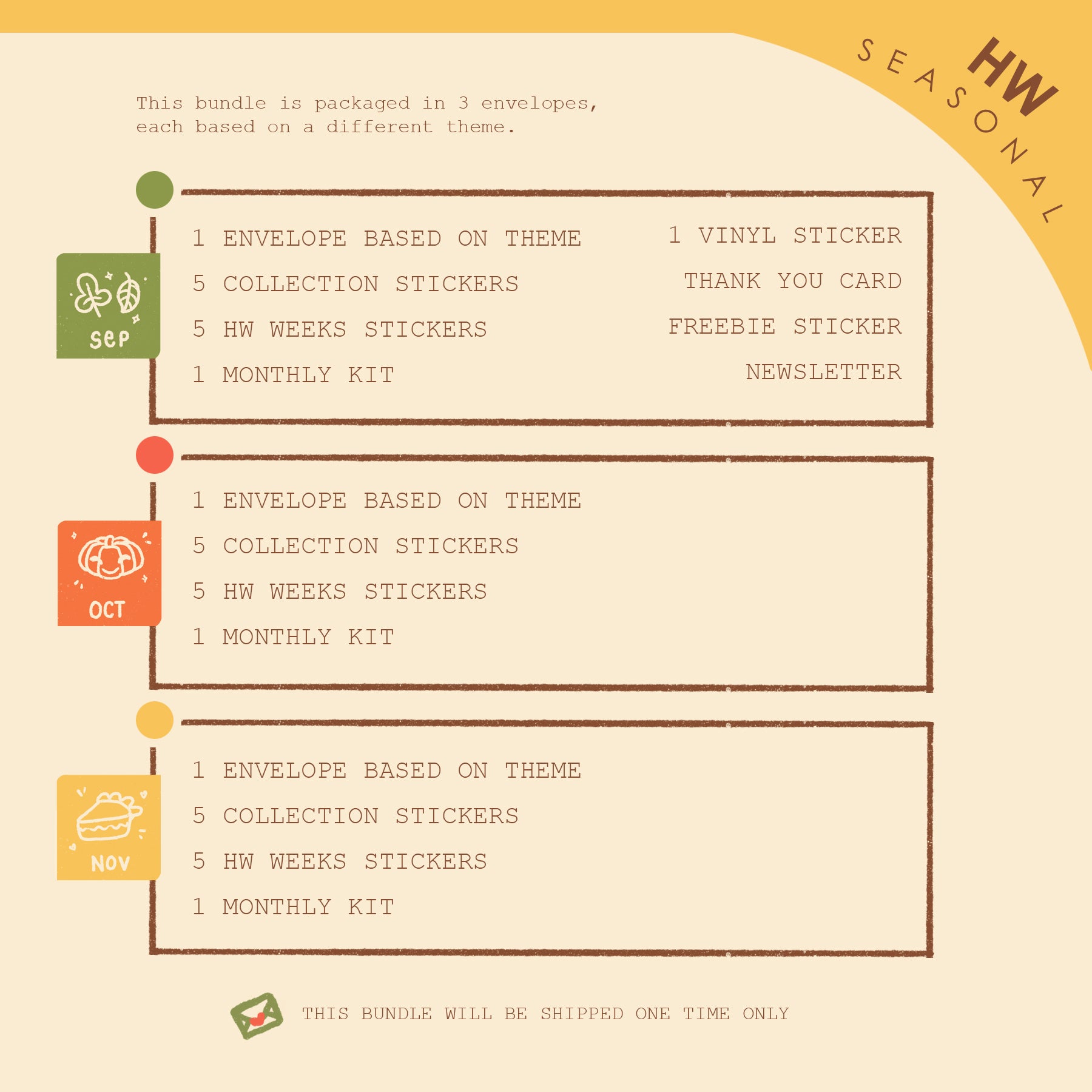 Seasonal | Hobonichi Weeks | Dear Dolly Snail Mail Subscription