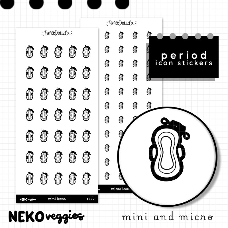 Period | PaperDollzCo Planner | Icon Sticker | i002