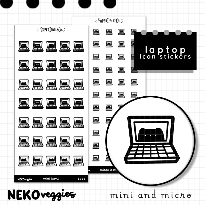 Laptop | PaperDollzCo Planner | Icon Sticker | i004