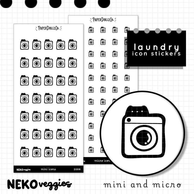 Laundry | PaperDollzCo Planner | Icon Sticker | i006