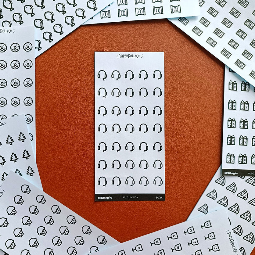 Headphone | PaperDollzCo | Icon Sticker | i034