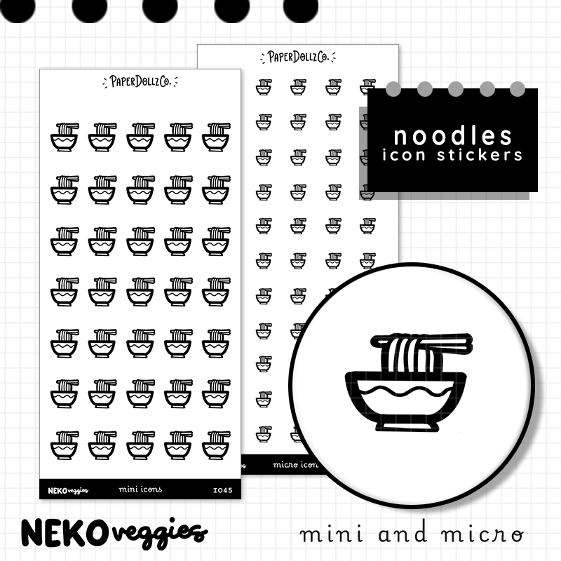 Noodles | PaperDollzCo | Icon Sticker | i045