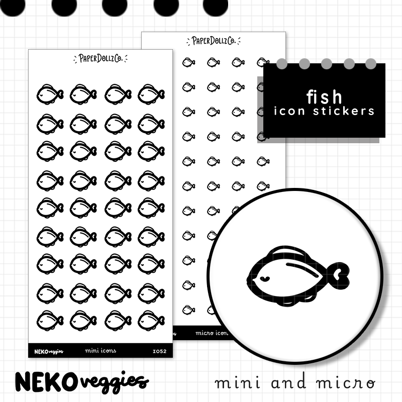 Fish | PaperDollzCo | Icon Sticker | i052