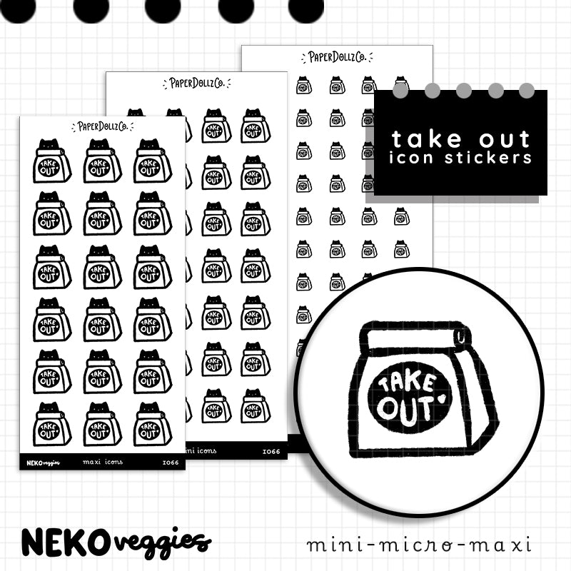Take Out | Food Planner Sticker | Icon | i066