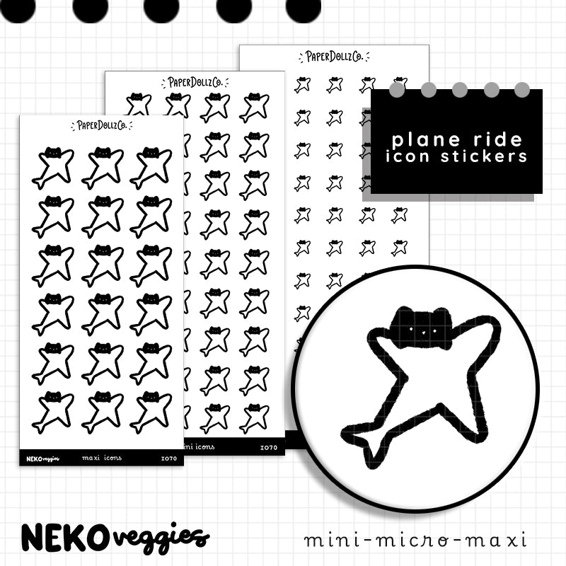 Plane Ride | Food Planner Sticker | Icon | i070