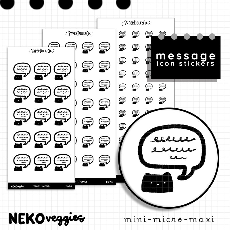 Message | Food Planner Sticker | Icon | i074