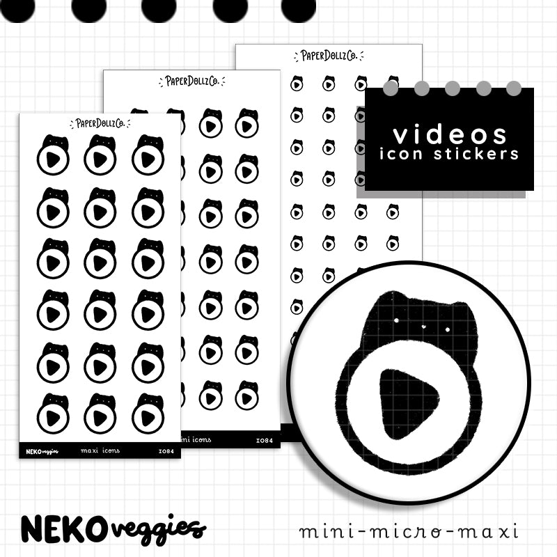 Videos | Food Planner Sticker | Icon | i084