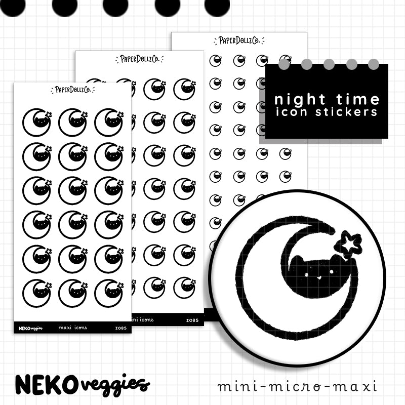 Night Time | Food Planner Sticker | Icon | i085