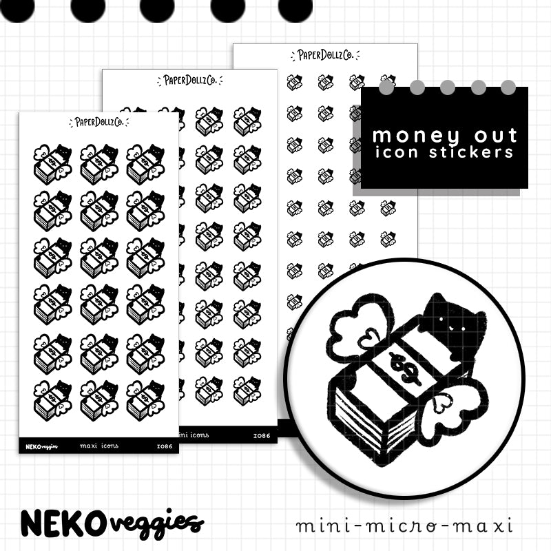 Money Out | Food Planner Sticker | Icon | i086