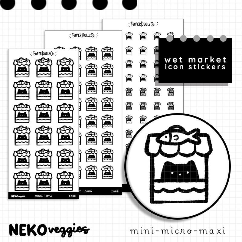 Wet Market | Food Planner Sticker | Icon | i088