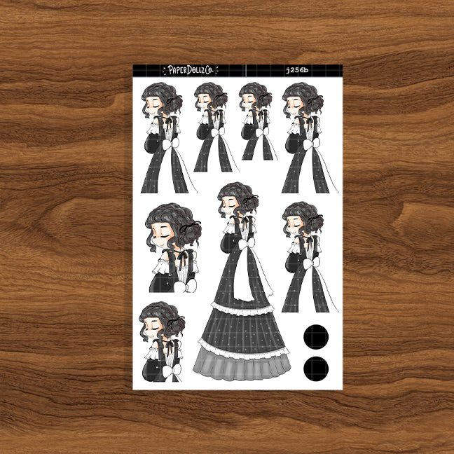 Mysterious Gothicness PaperDollzCo Planner Stickers | J256b