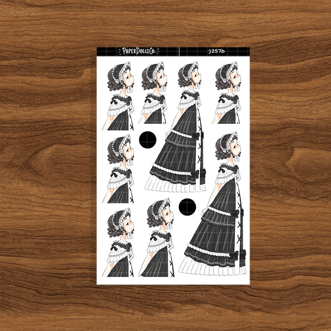 Uncanny Gothicness PaperDollzCo Planner Stickers | J257b