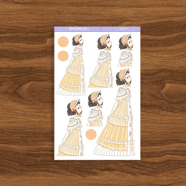 Chamomile Tea Party PaperDollzCo Planner Stickers | J257