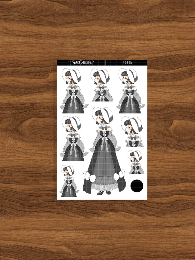 Mystical Gothicness PaperDollzCo Planner Stickers | J259b