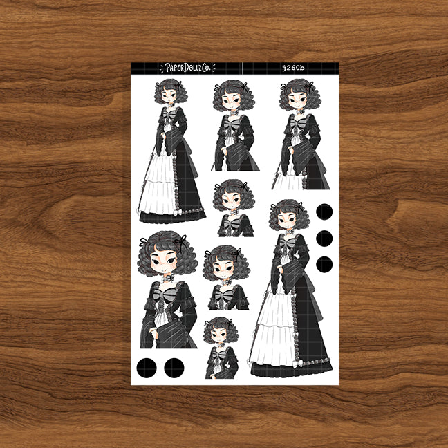 Horrific Gothicness PaperDollzCo Planner Stickers | J260b